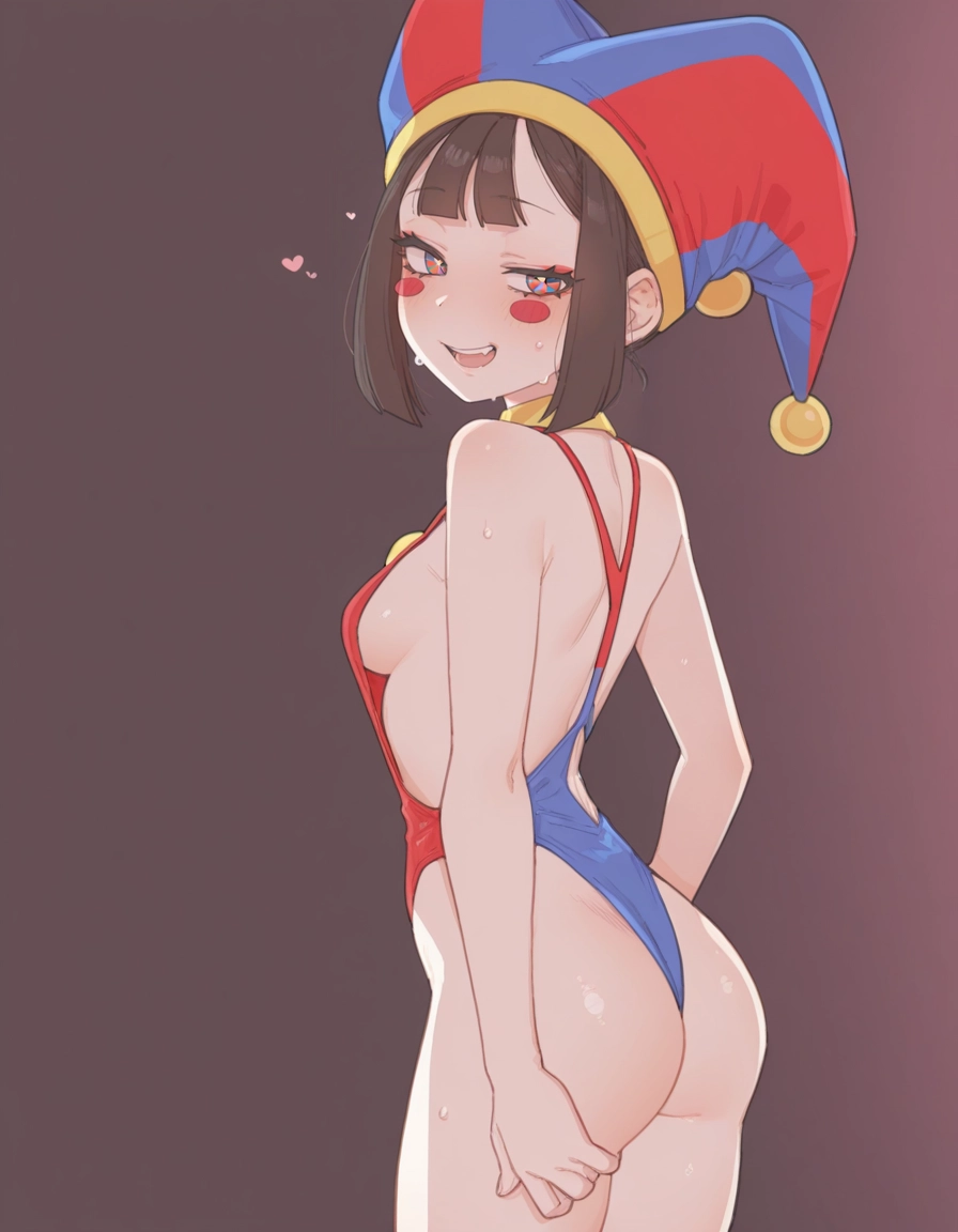 1girl, ass, solo, breasts, hat, heart · Yamete.gg