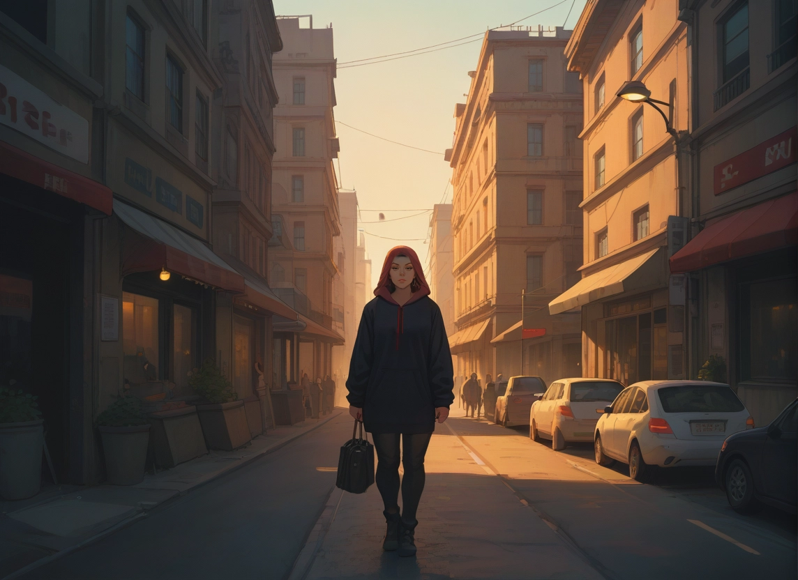 motor vehicle, car, ground vehicle, 1girl, outdoors, walking · Yamete.gg