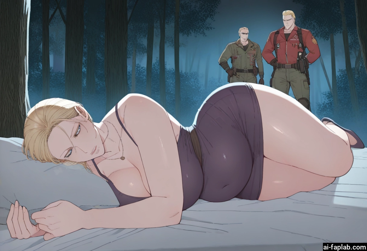 1girl, breasts, blonde hair, 1boy, blue eyes, cleavage
