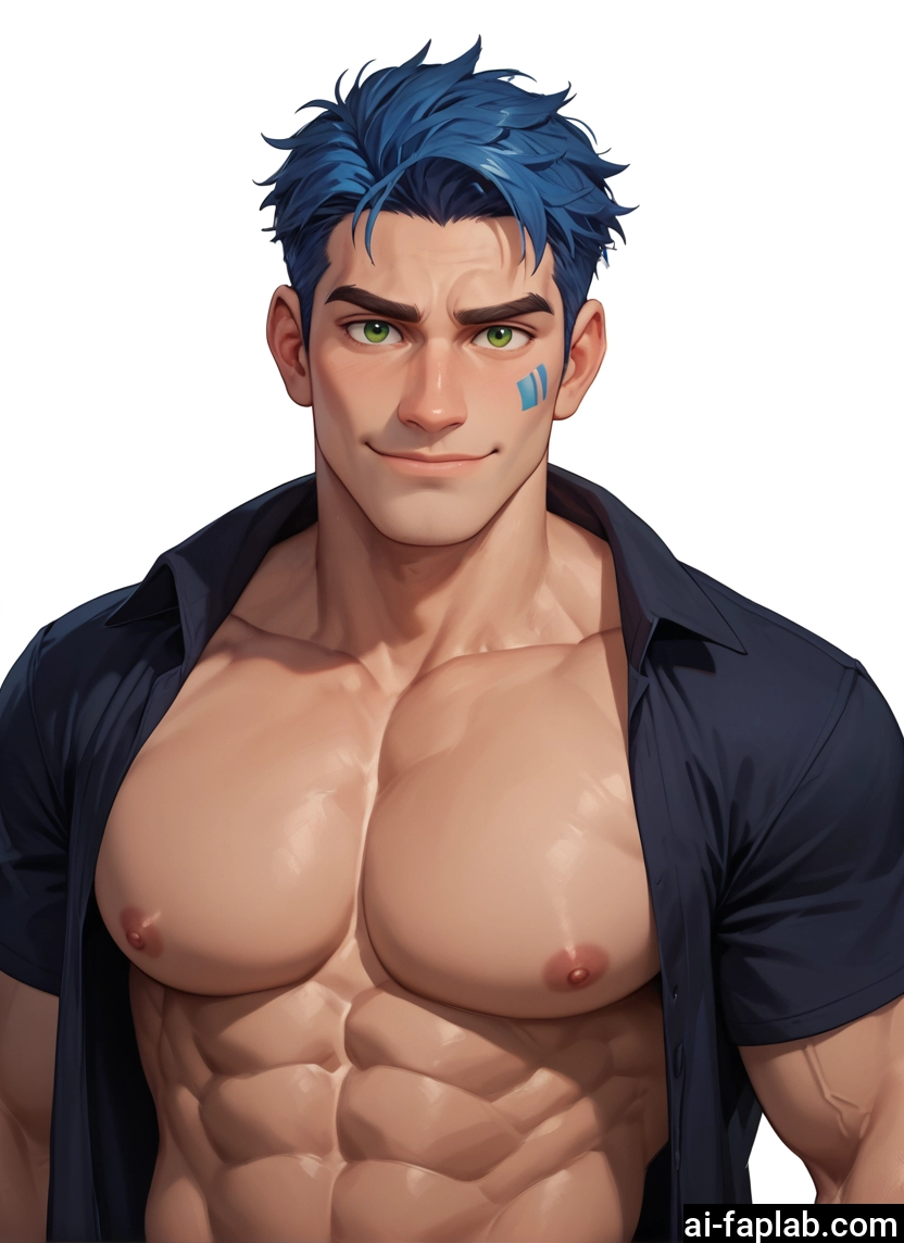 male focus, 1boy, pectorals, muscular, solo, muscular male