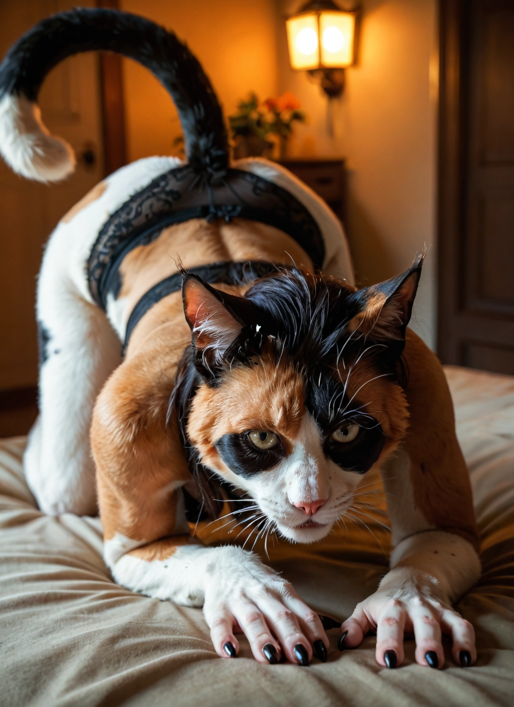 bara, furry, cat, no humans, solo, underwear · Yamete.gg