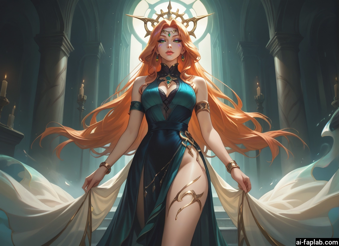 1girl, long hair, breasts, jewelry, dress, solo · Yamete.gg