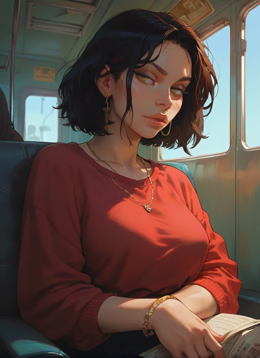 1girl, jewelry, earrings, necklace, short hair, bracelet · Yamete.gg