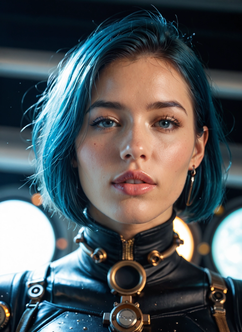 1girl, solo, jewelry, earrings, looking at viewer, short hair · Yamete.gg