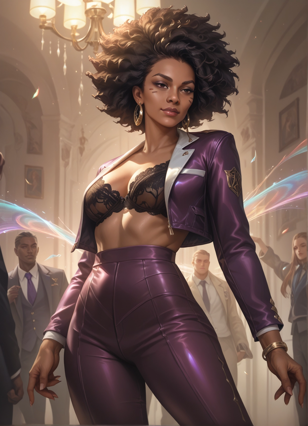 underwear, jewelry, bra, earrings, breasts, bracelet · Yamete.gg