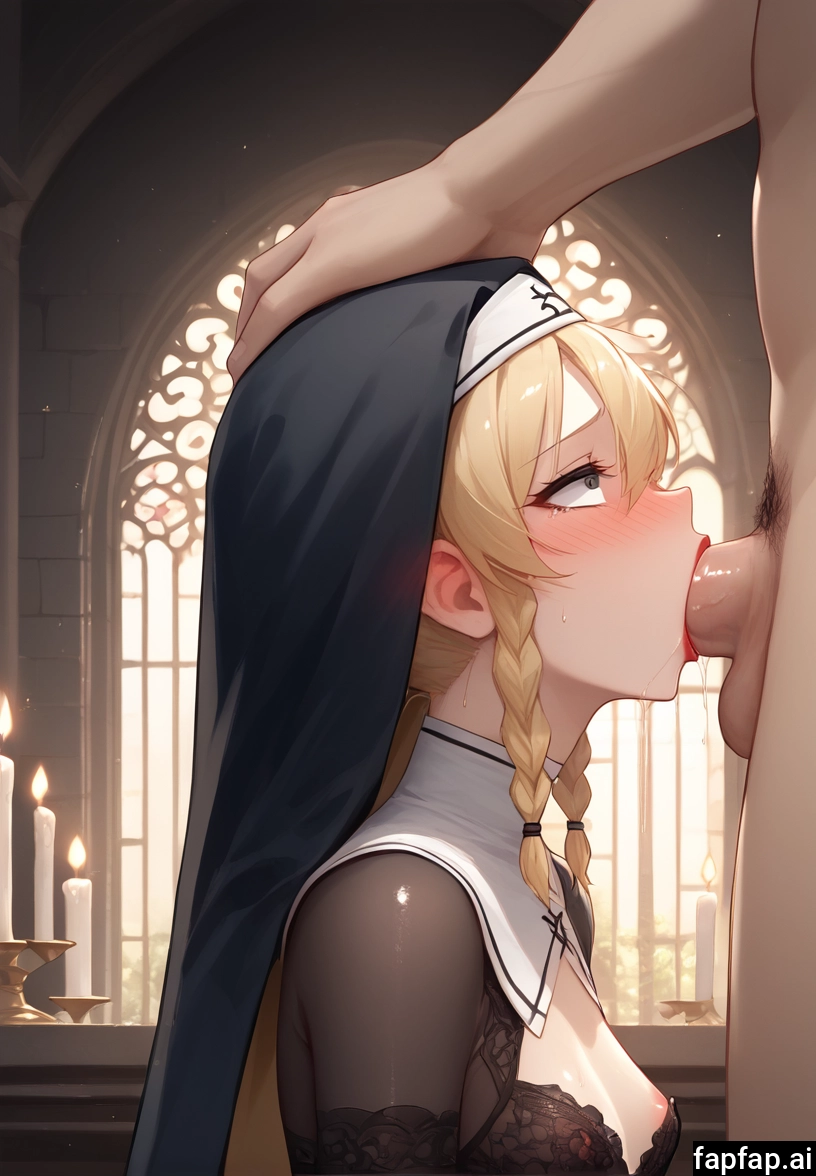 1girl, hetero, oral, fellatio, penis, blonde hair · Yamete.gg