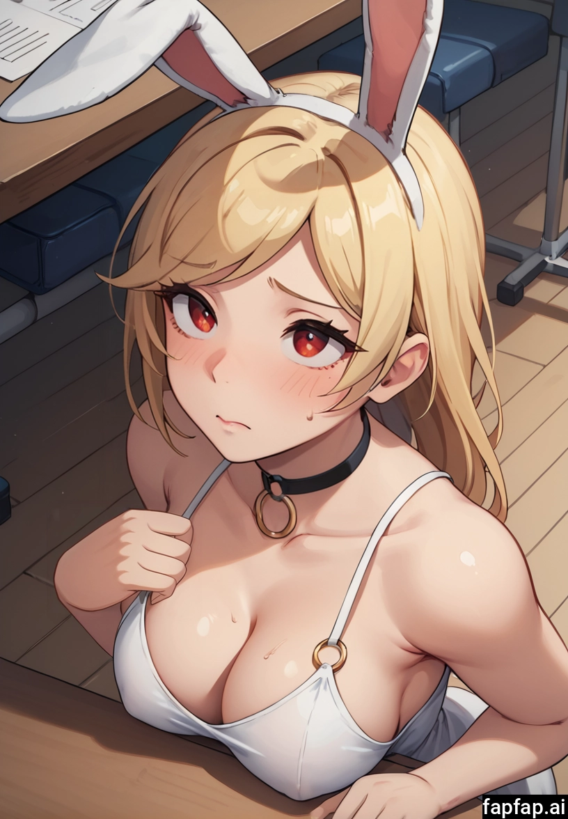 1girl, breasts, animal ears, solo, blonde hair, rabbit ears · Yamete.gg