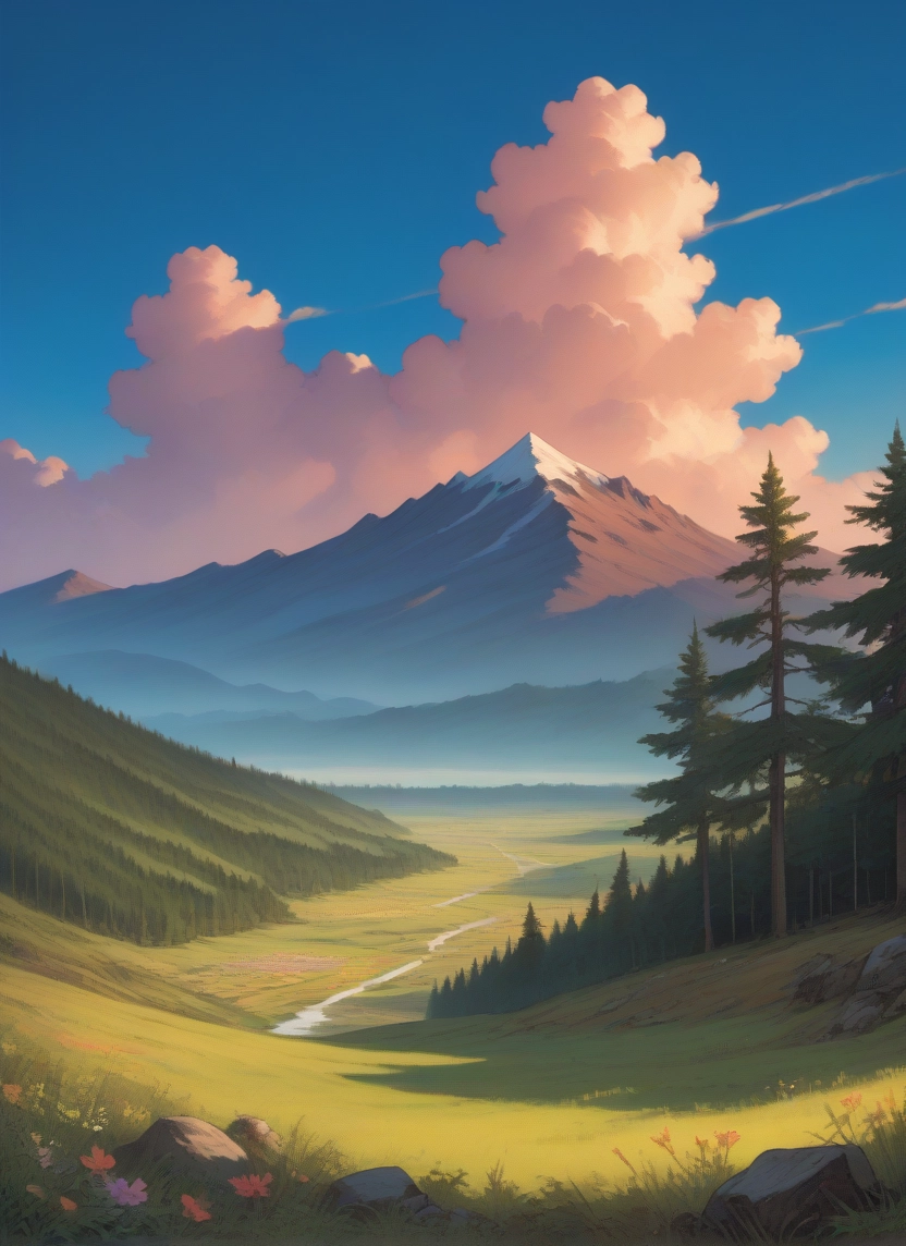 outdoors, scenery, no humans, sky, cloud, tree · Yamete.gg