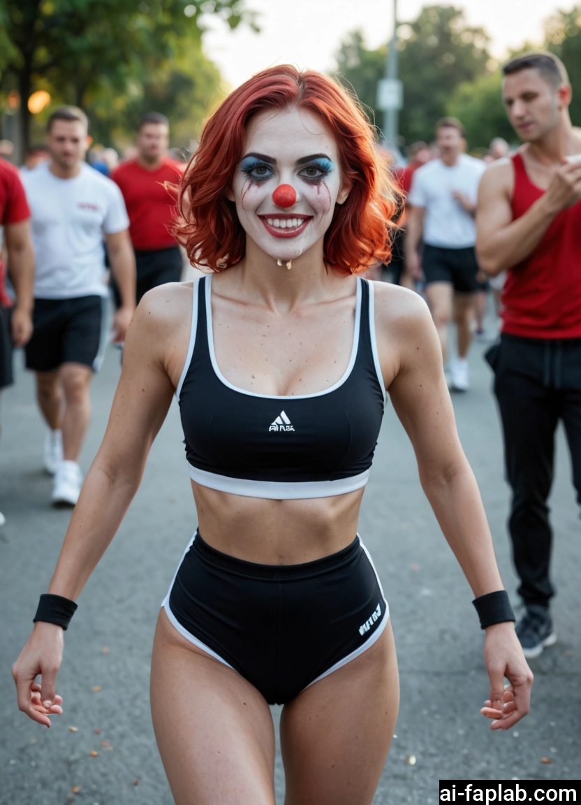 1girl, freckles, solo focus, breasts, sports bra, multiple boys · Yamete.gg
