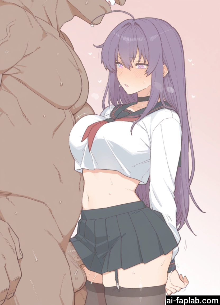 1girl, 1boy, hetero, penis, skirt, thighhighs