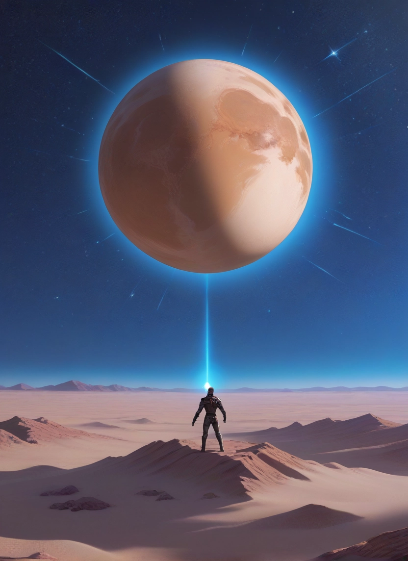 planet, 1boy, star (sky), sky, moon, science fiction · Yamete.gg