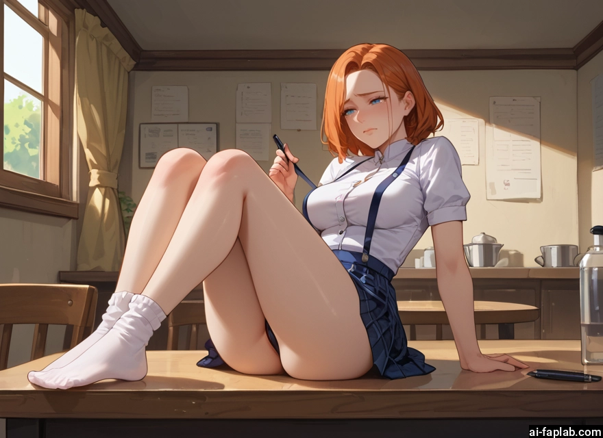 1girl, skirt, breasts, blue eyes, solo, underwear