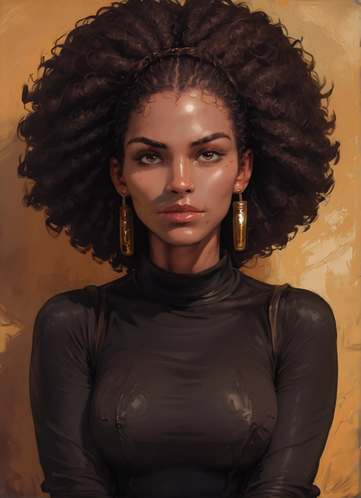 1girl, solo, earrings, jewelry, brown eyes, looking at viewer · Yamete.gg