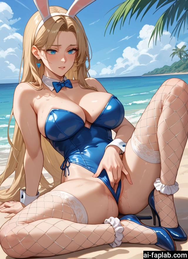 1girl, breasts, animal ears, rabbit ears, large breasts, blue eyes · Yamete.gg