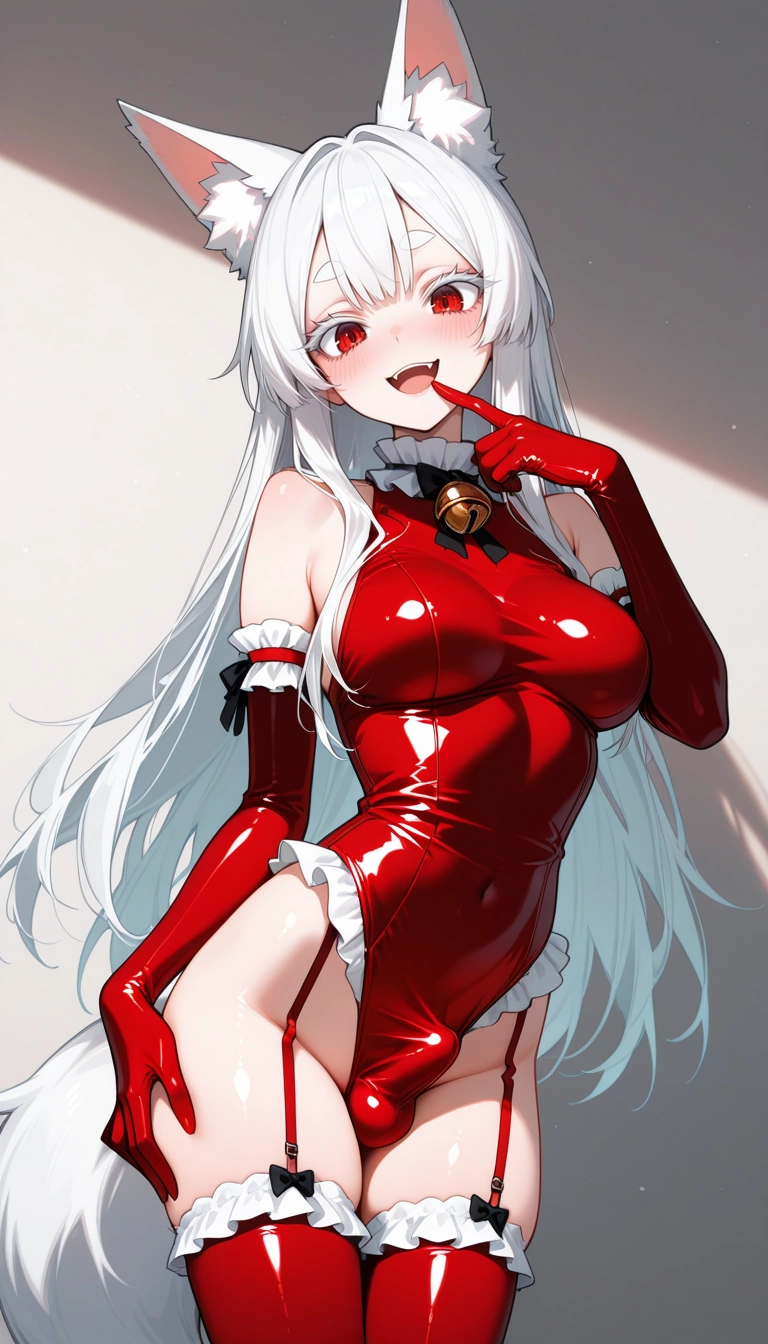 red gloves, gloves, animal ears, solo, leotard, 1girl · Yamete.gg