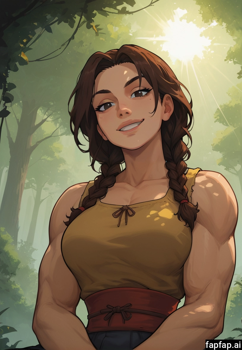 1girl, solo, brown hair, braid, brown eyes, twin braids