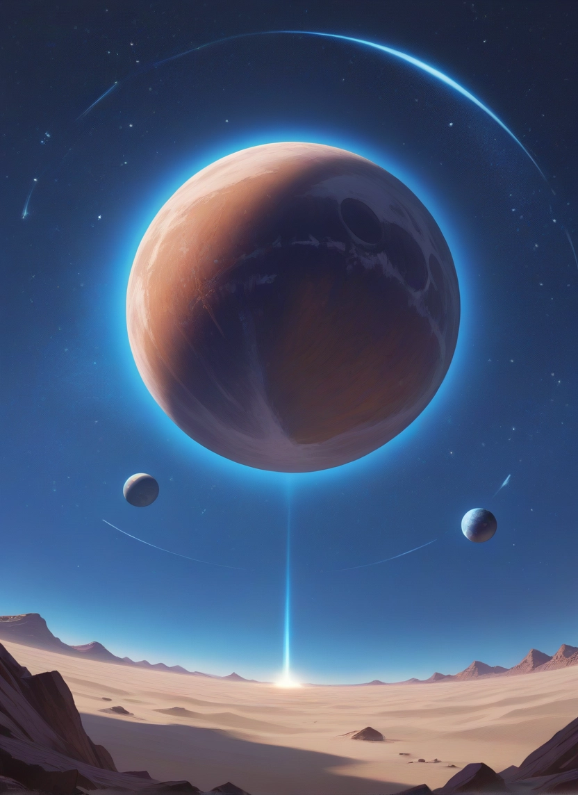 no humans, sky, star (sky), planet, scenery, starry sky · Yamete.gg