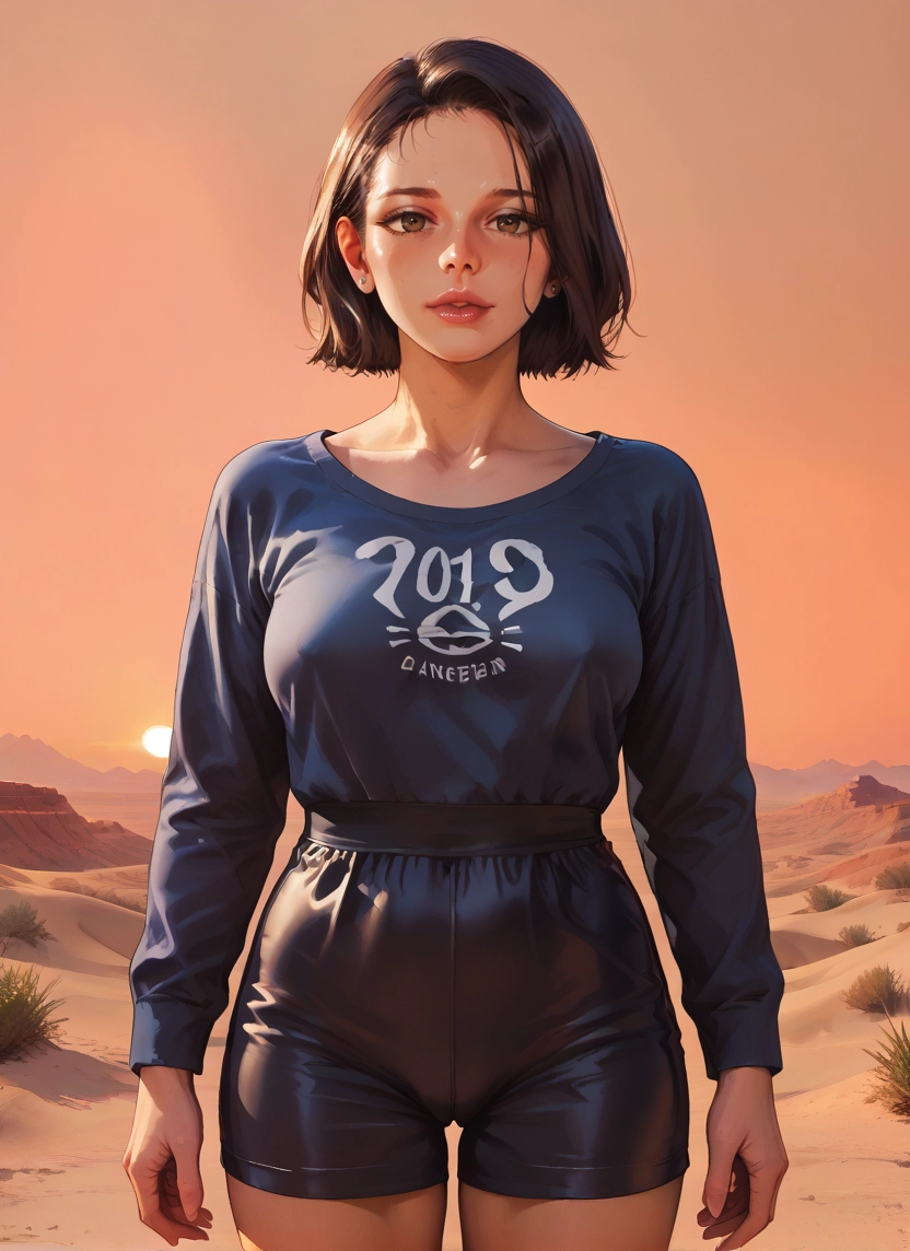 1girl, solo, looking at viewer, breasts, brown eyes, short hair · Yamete.gg