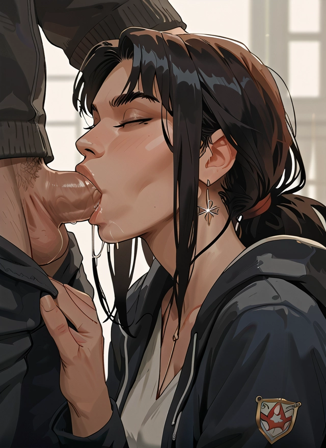 1girl, penis, hetero, oral, fellatio, 1boy · Yamete.gg