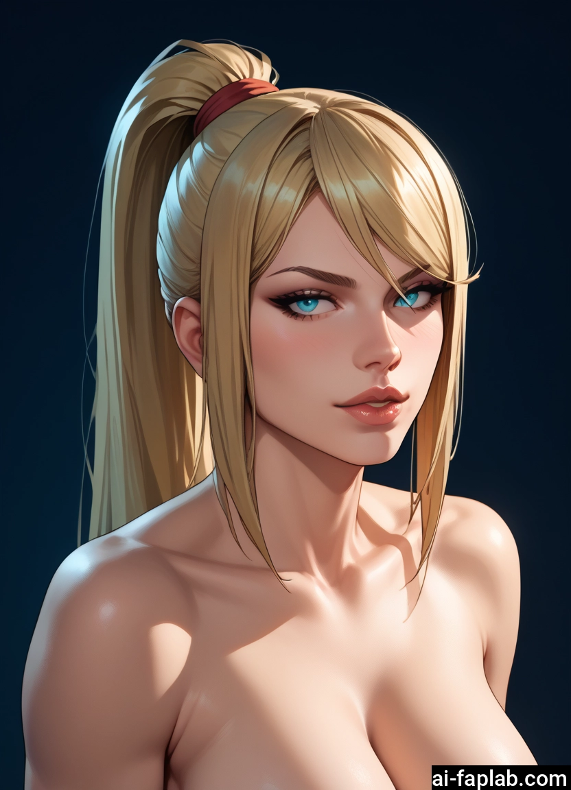 1girl, blonde hair, breasts, solo, ponytail, blue eyes · Yamete.gg