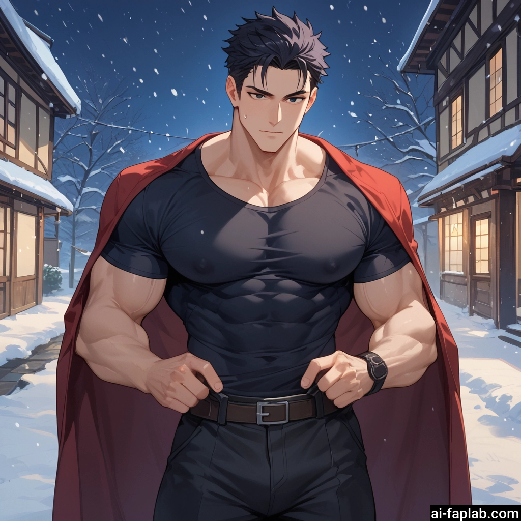 bara, male focus, 1boy, muscular, muscular male, pectorals · Yamete.gg