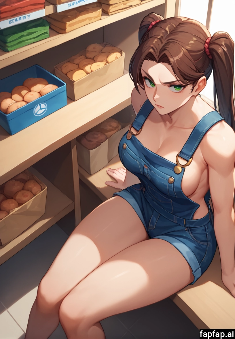 1girl, breasts, green eyes, twintails, solo, brown hair
