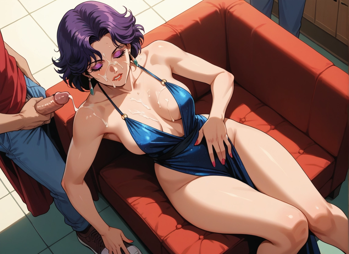 1girl, breasts, cum, penis, earrings, hetero · Yamete.gg