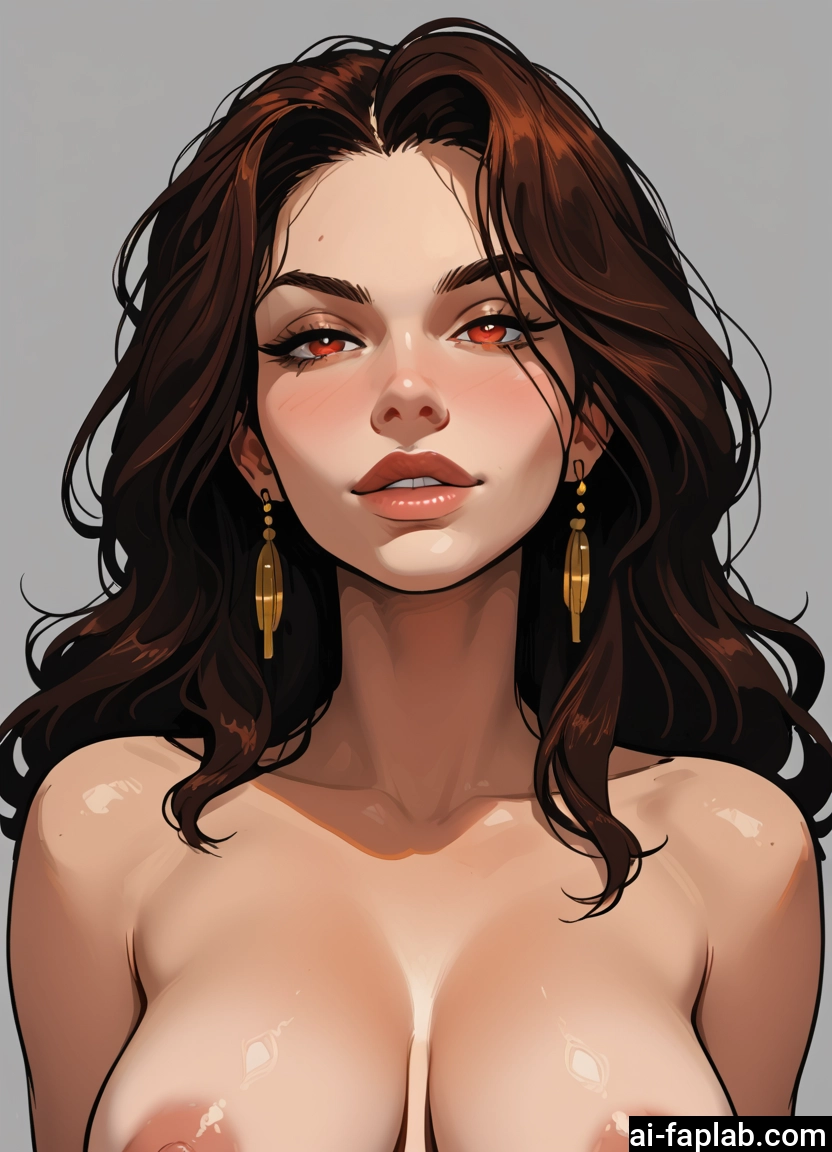 1girl, breasts, solo, nipples, jewelry, earrings · Yamete.gg
