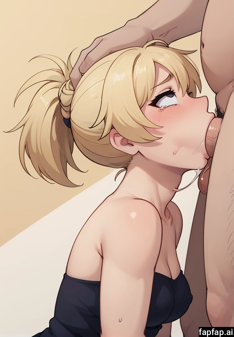 1girl, 1boy, hetero, breasts, blonde hair, fellatio · Yamete.gg