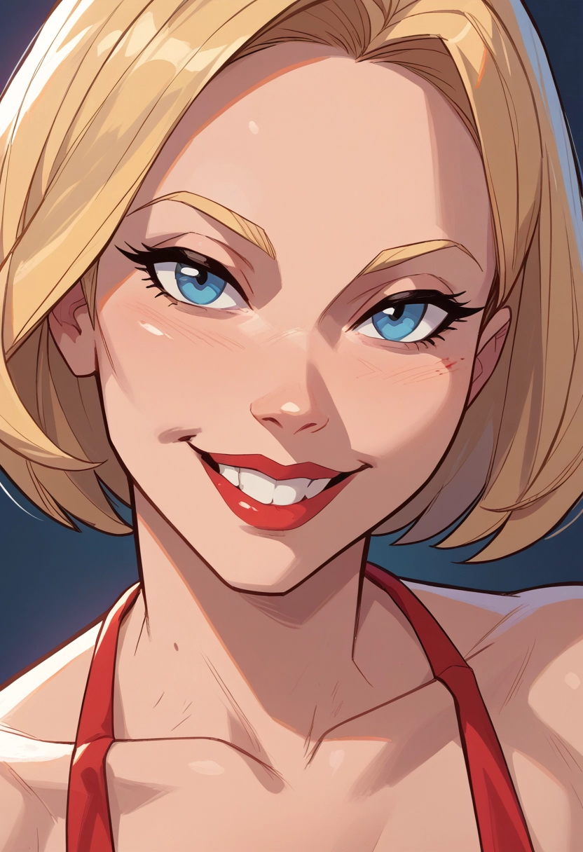 1girl, solo, smile, blue eyes, blonde hair, looking at viewer · Yamete.gg