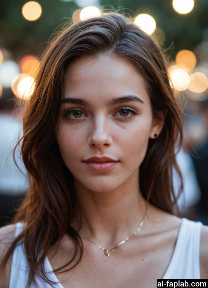 1girl, solo, jewelry, necklace, brown hair, long hair · Yamete.gg