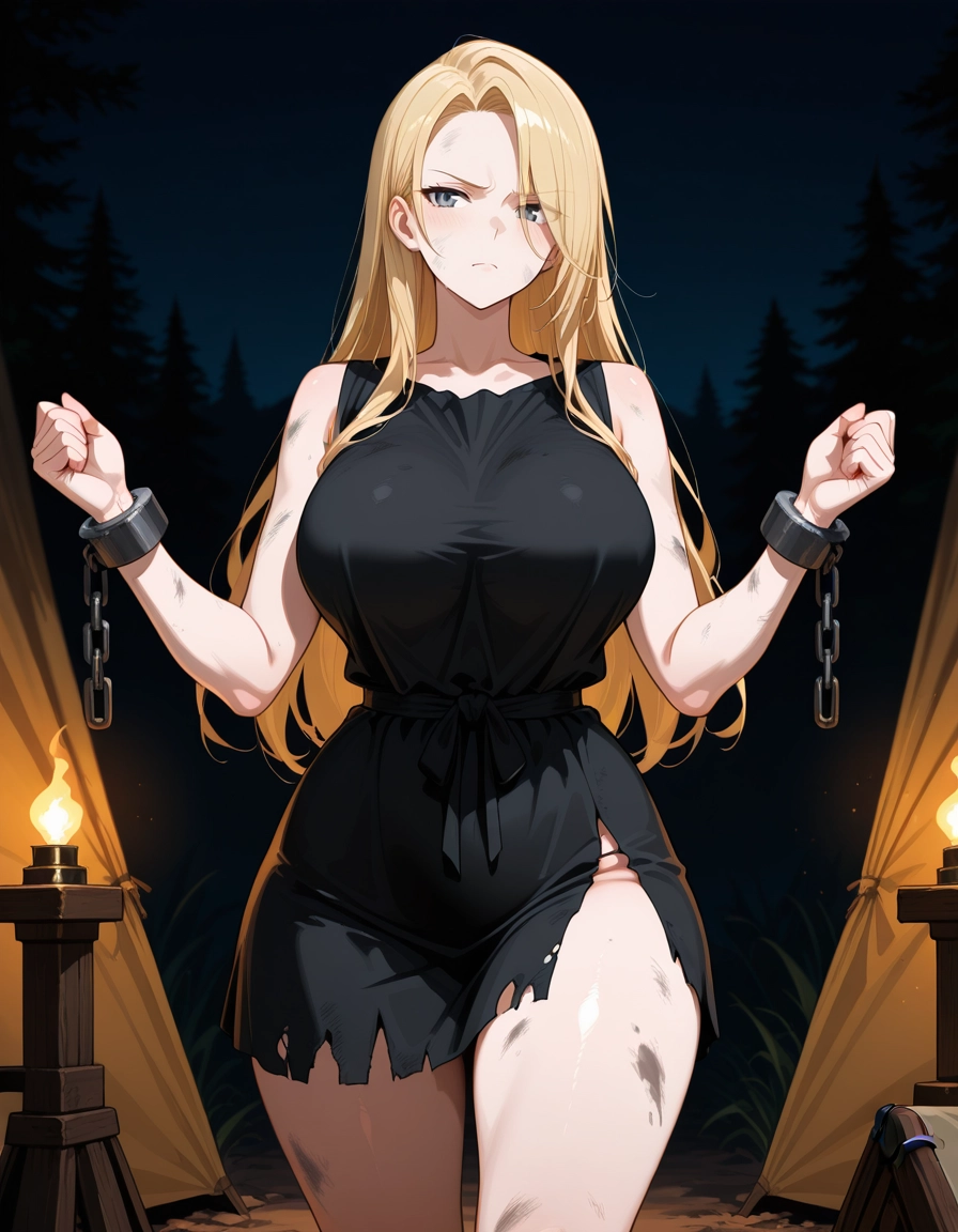 1girl, blonde hair, breasts, long hair, large breasts, solo · Yamete.gg