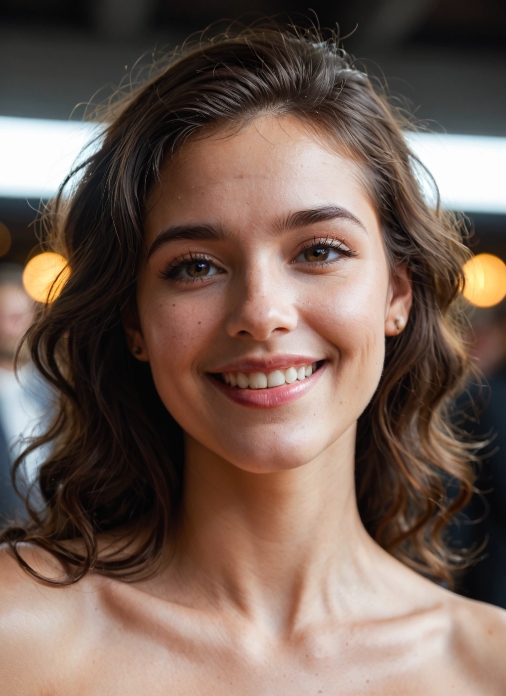 1girl, solo, smile, looking at viewer, brown eyes, realistic · Yamete.gg