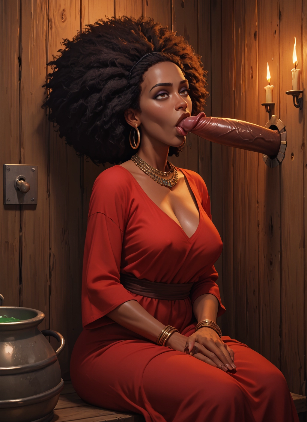 1girl, dark skin, hetero, penis, very dark skin, jewelry · Yamete.gg