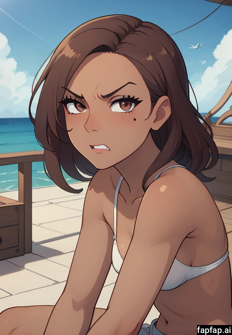1girl, brown hair, solo, dark skin, brown eyes, dark-skinned female · Yamete.gg
