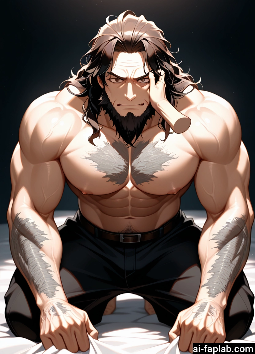 yaoi, bara, muscular, muscular male, pectorals, male focus