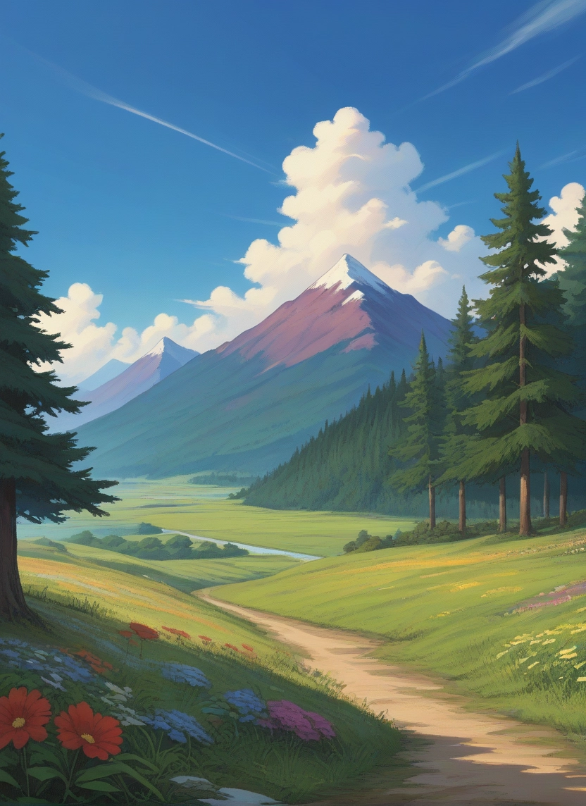 outdoors, no humans, sky, scenery, cloud, tree · Yamete.gg
