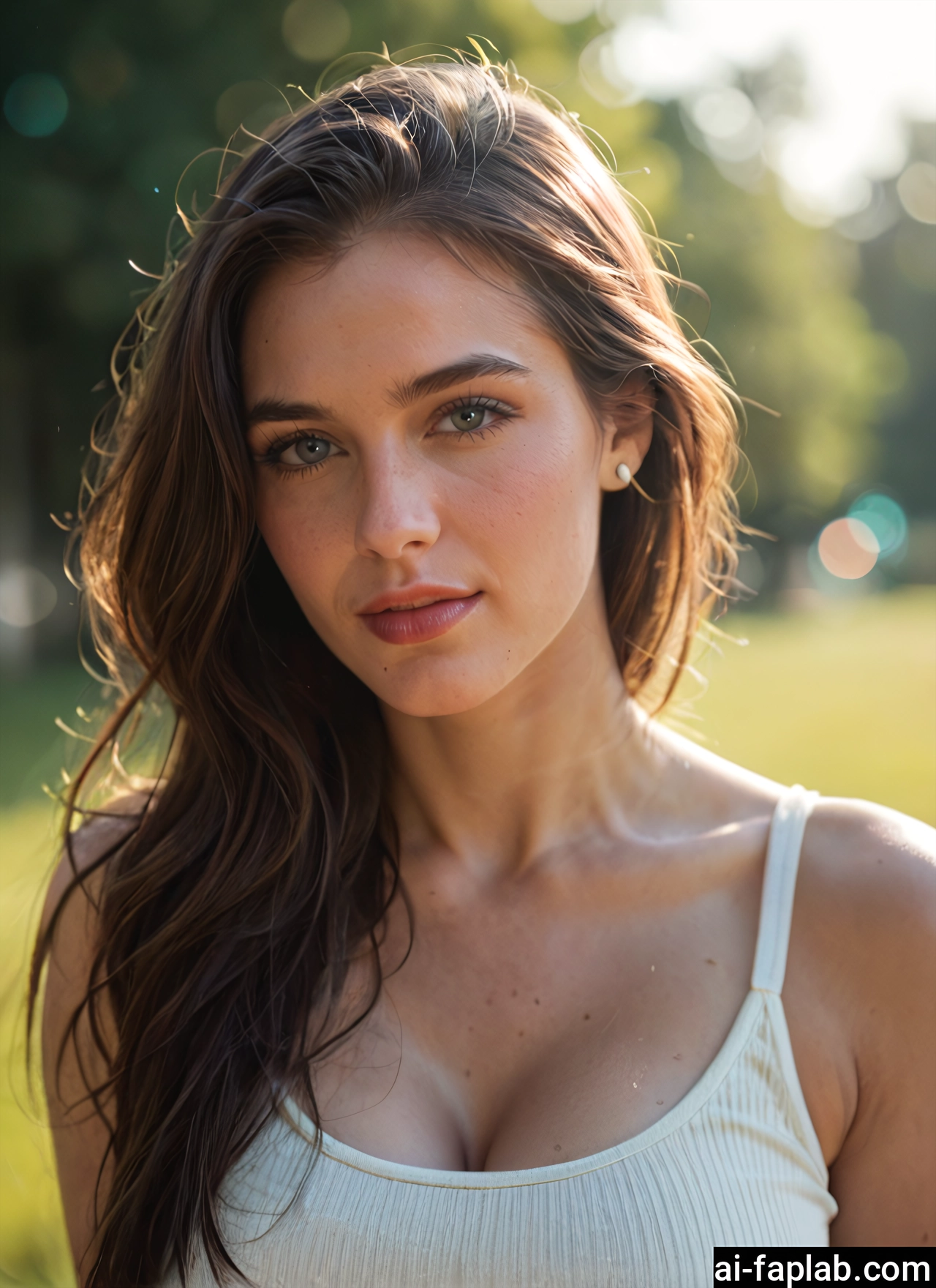 1girl, solo, breasts, cleavage, long hair, looking at viewer · Yamete.gg