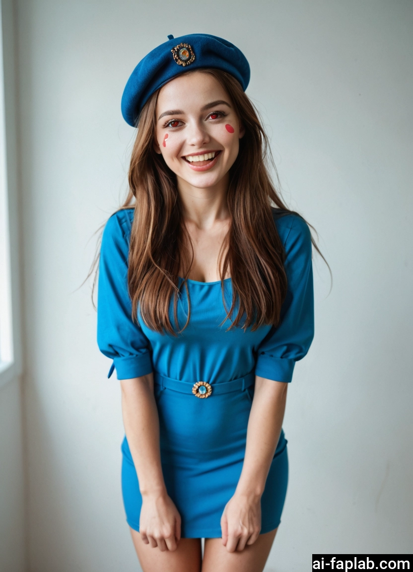 1girl, solo, hat, smile, beret, long hair · Yamete.gg