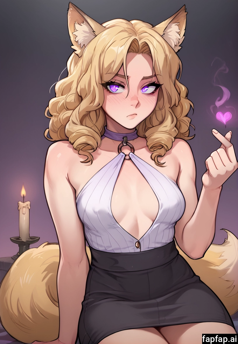 1girl, breasts, solo, animal ears, skirt, tail