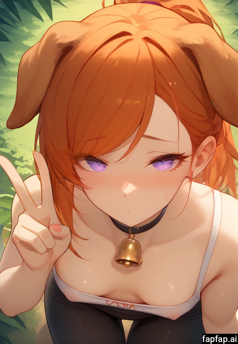 1girl, breasts, solo, blush, looking at viewer, orange hair · Yamete.gg