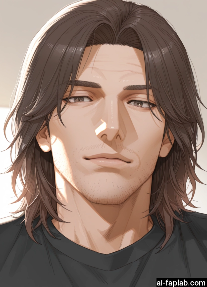 1boy, male focus, solo, facial hair, stubble, looking at viewer · Yamete.gg