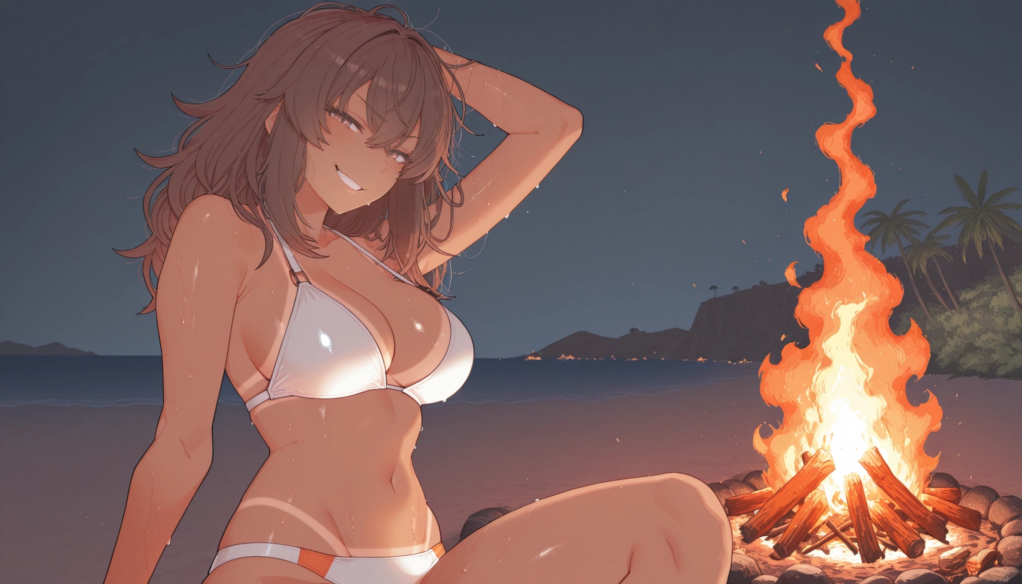 1girl, swimsuit, bikini, breasts, tan, tanlines · Yamete.gg