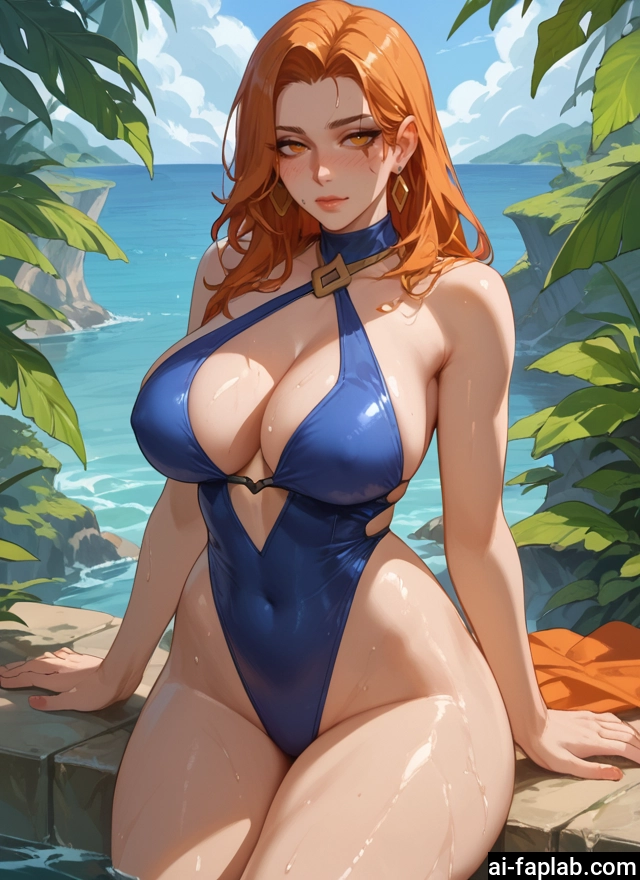 breasts, 1girl, swimsuit, jewelry, earrings, large breasts