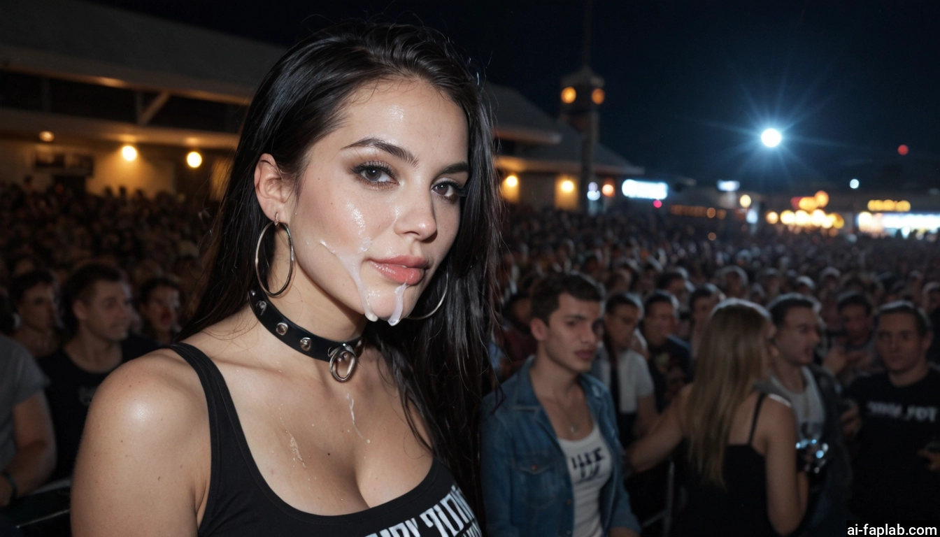 breasts, jewelry, earrings, cum, facial, cleavage