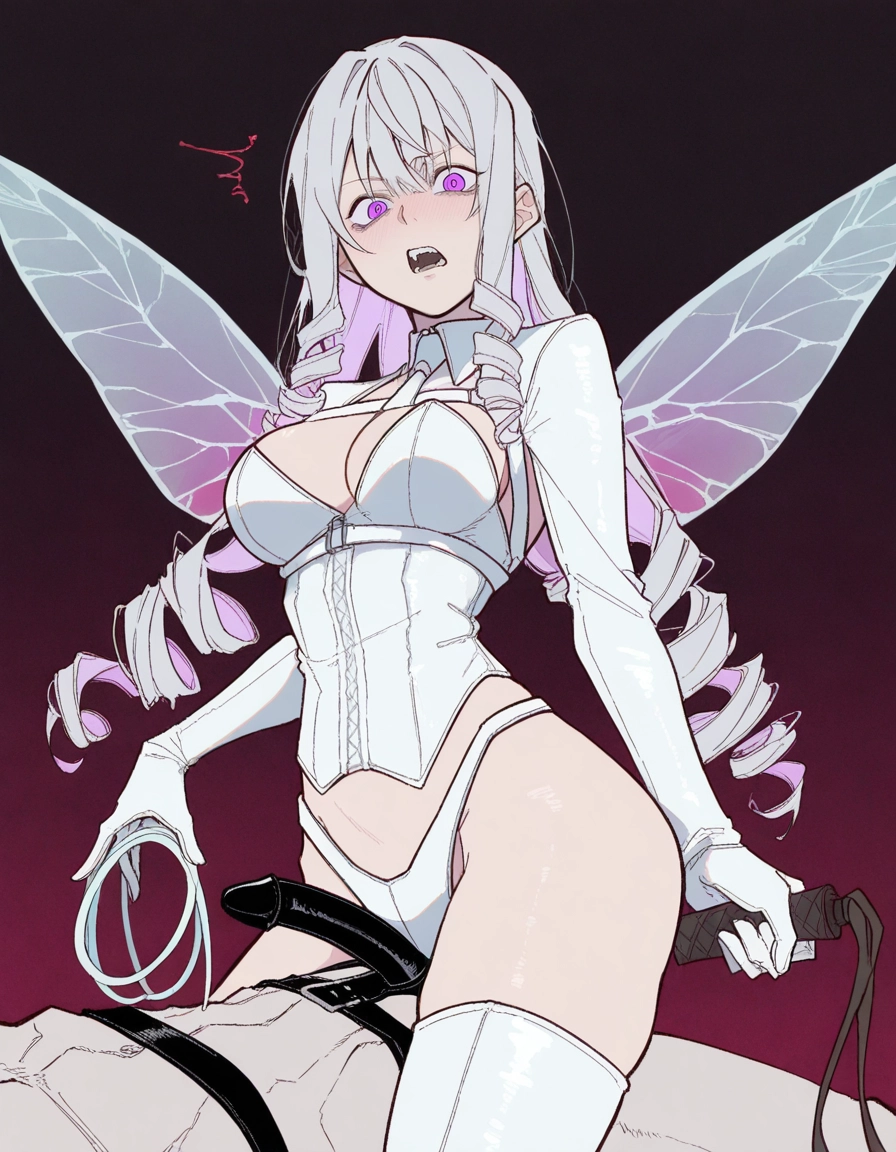 1girl, breasts, wings, thighhighs, gloves, hetero · Yamete.gg