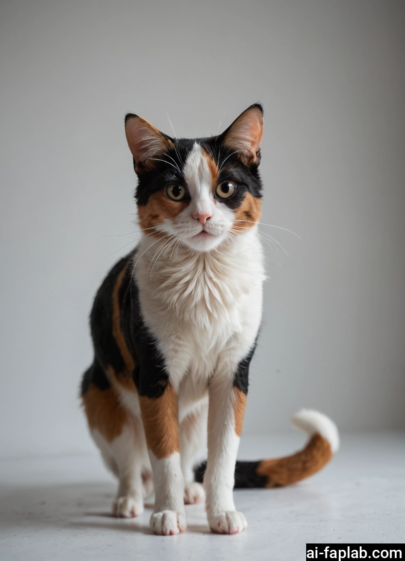 no humans, cat, animal focus, animal, looking at viewer, grey background