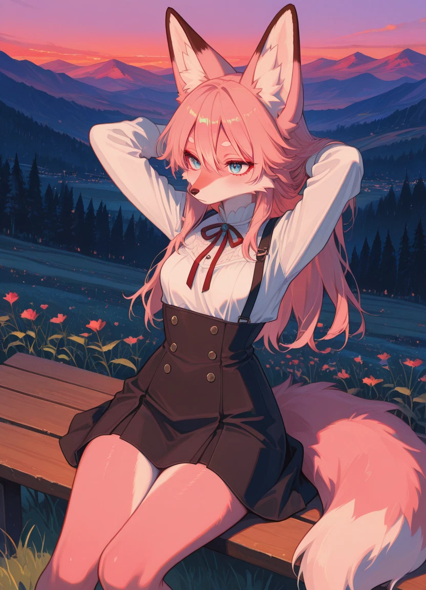 furry, 1girl, furry female, animal ears, solo, tail · Yamete.gg