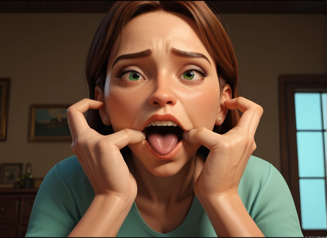 1girl, green eyes, solo, tongue, jewelry, tongue out · Yamete.gg