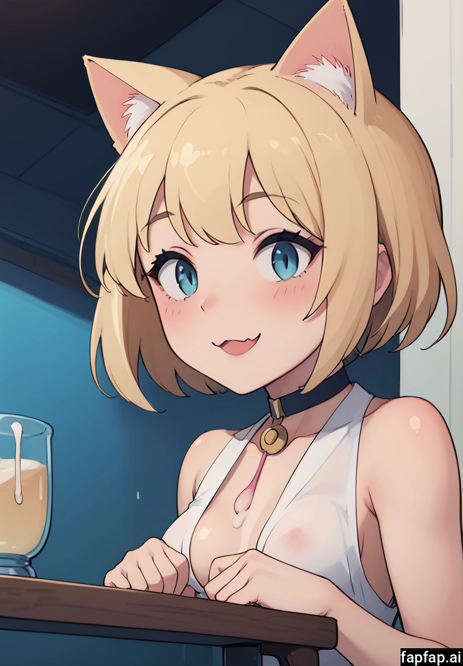 1girl, animal ears, solo, breasts, blonde hair, blue eyes · Yamete.gg